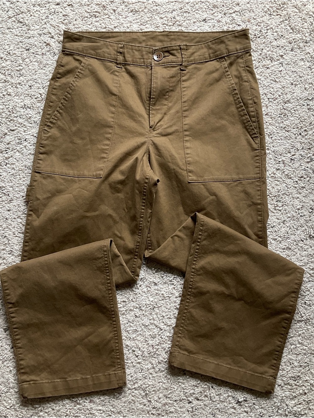 Old Navy Women’s Tan Carpenter Utility Pants 6